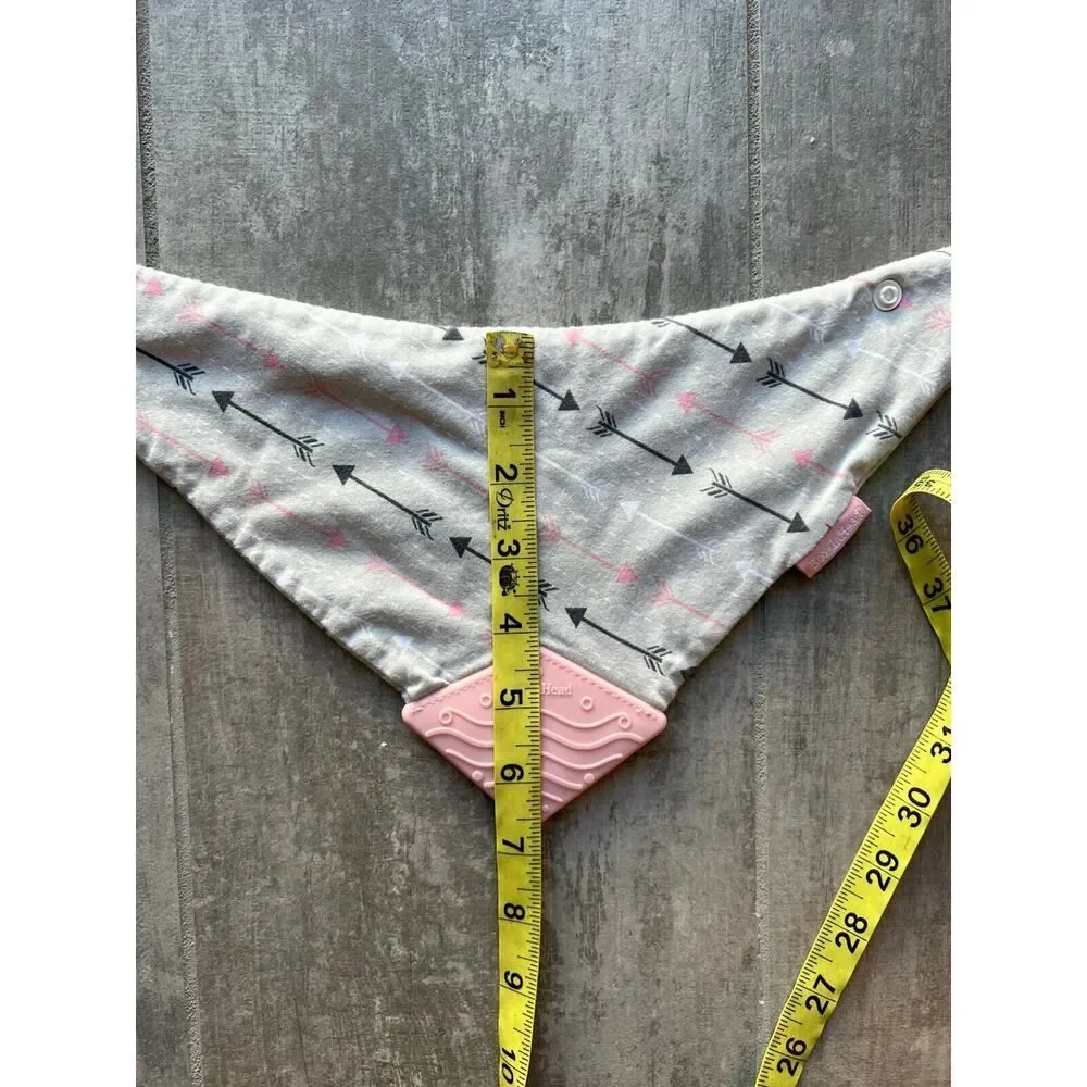 BooginHead Teether Bib with Attached Silicone Teething Tip NEW Boho Baby Girl